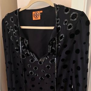 Tory Burch Black Beaded Tunic